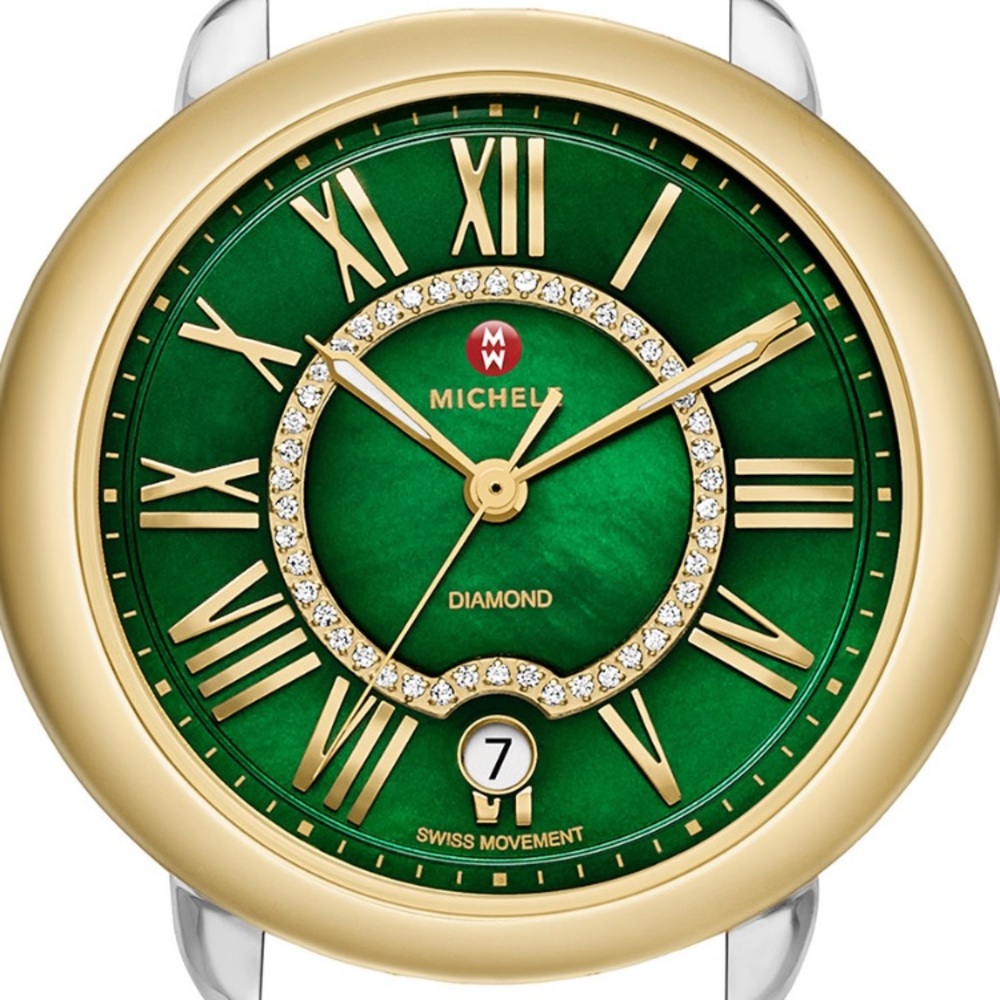 Michele Diamond Two-tone Serein Watch Face